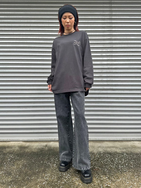BIG刺繍ユニセックスロンT